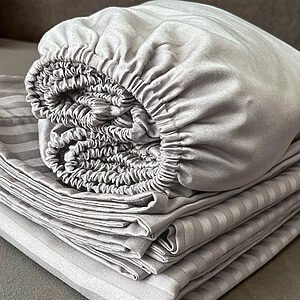 Gris Claro Juego de sabanas gris plata