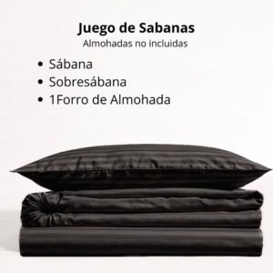 Sencilla Negro 100x190