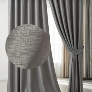 Bitono Gris Plomo2 Cortina Gris Plomo