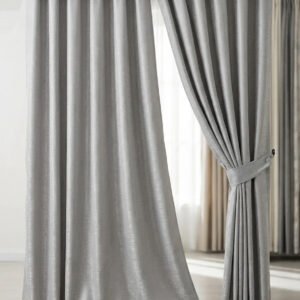 Bitono Plata cortina gris plata jacquard