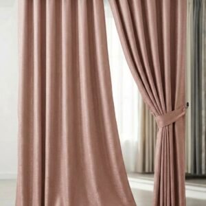 cortina palo de rosa jacquard