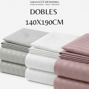 juegos de sábanas en microfibra para cama doble
