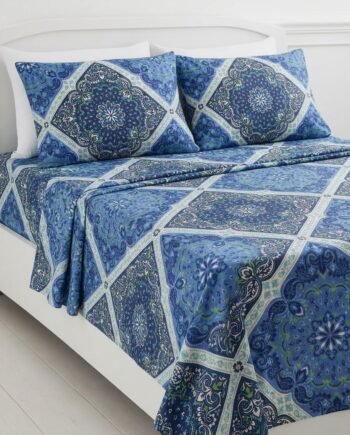 juego de sábanas estampadas azul