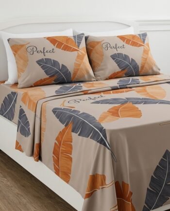 juego de sábanas cocoa estampado hojas